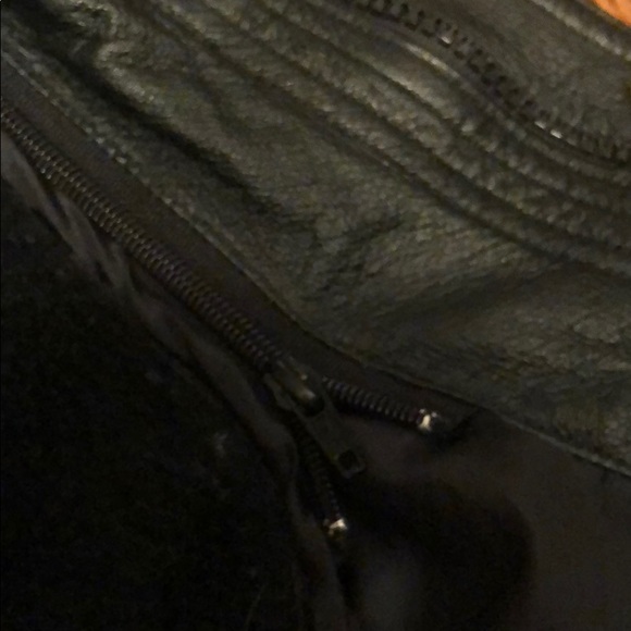 Thick sergi platini leather coat w/removable liner - Picture 9 of 10